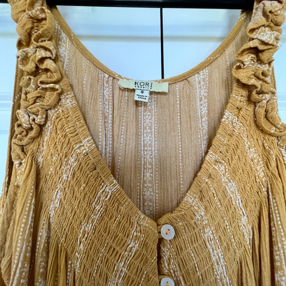 Flowy Mustard Yellow Top